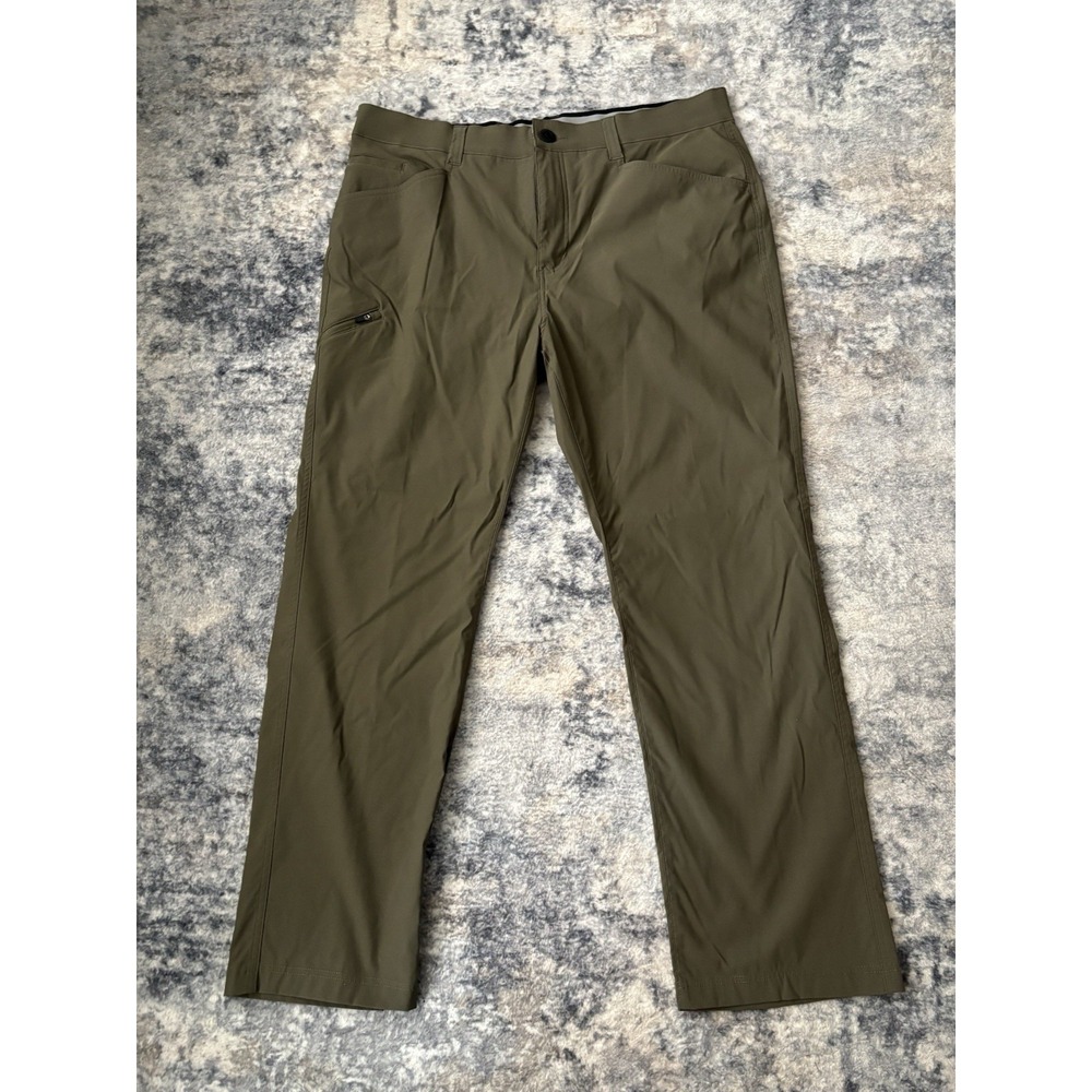 Orvis Trek Hiking Pants Mens 38x30 Olive Green Trek Water Repellant‎ Comfort